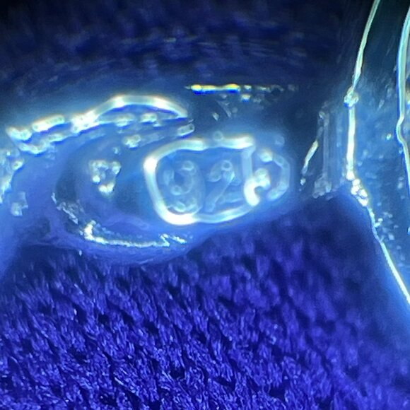 Vintage Sterling Silver Heart & Cubic Zirconia Bracelet - Picture 8 of 10